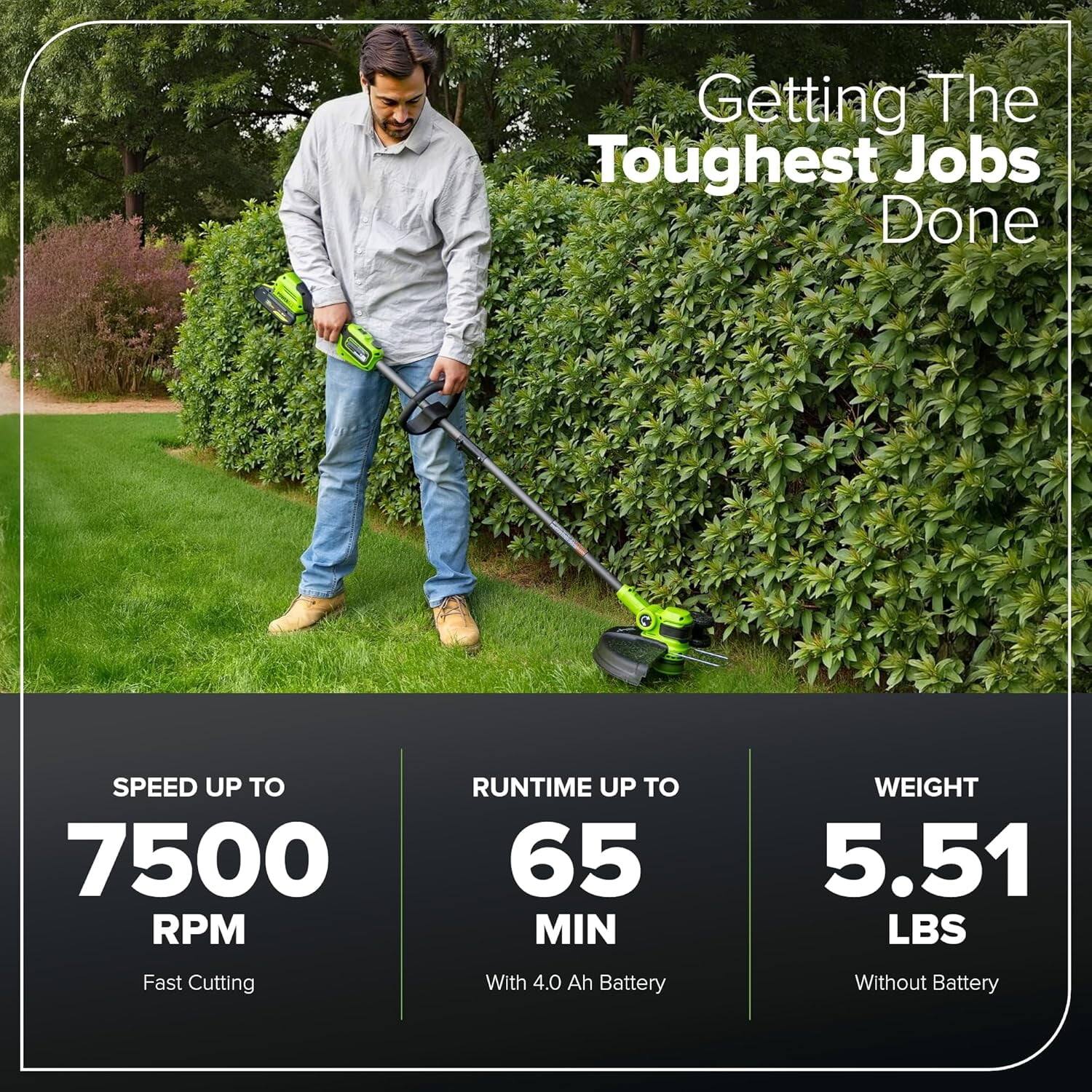 Getting The Toughest Jobs Done

SPEED UP TO  
7500 RPM  
Fast Cutting

RUNTIME UP TO  
65 MIN  
With 4.0 Ah Battery

WEIGHT  
5.51 LBS  
Without Battery