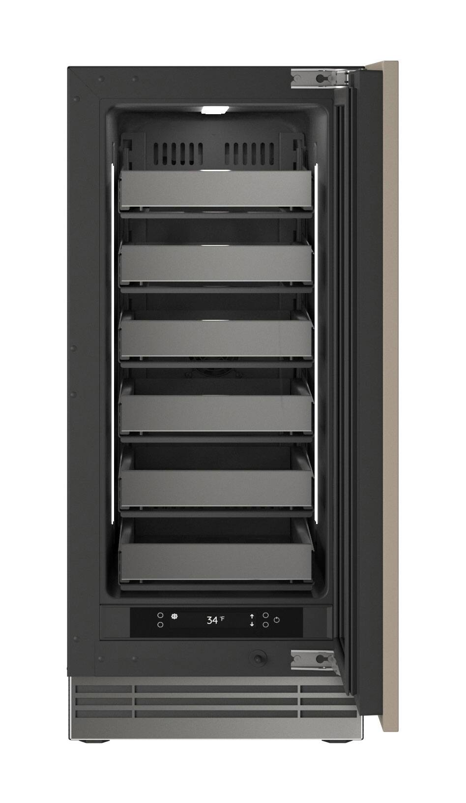 Alt View 1. U-Line - 15"W. 2.8 Cu.Ft. Built-In Wine Refrigerator - Panel Ready - Panel Ready.