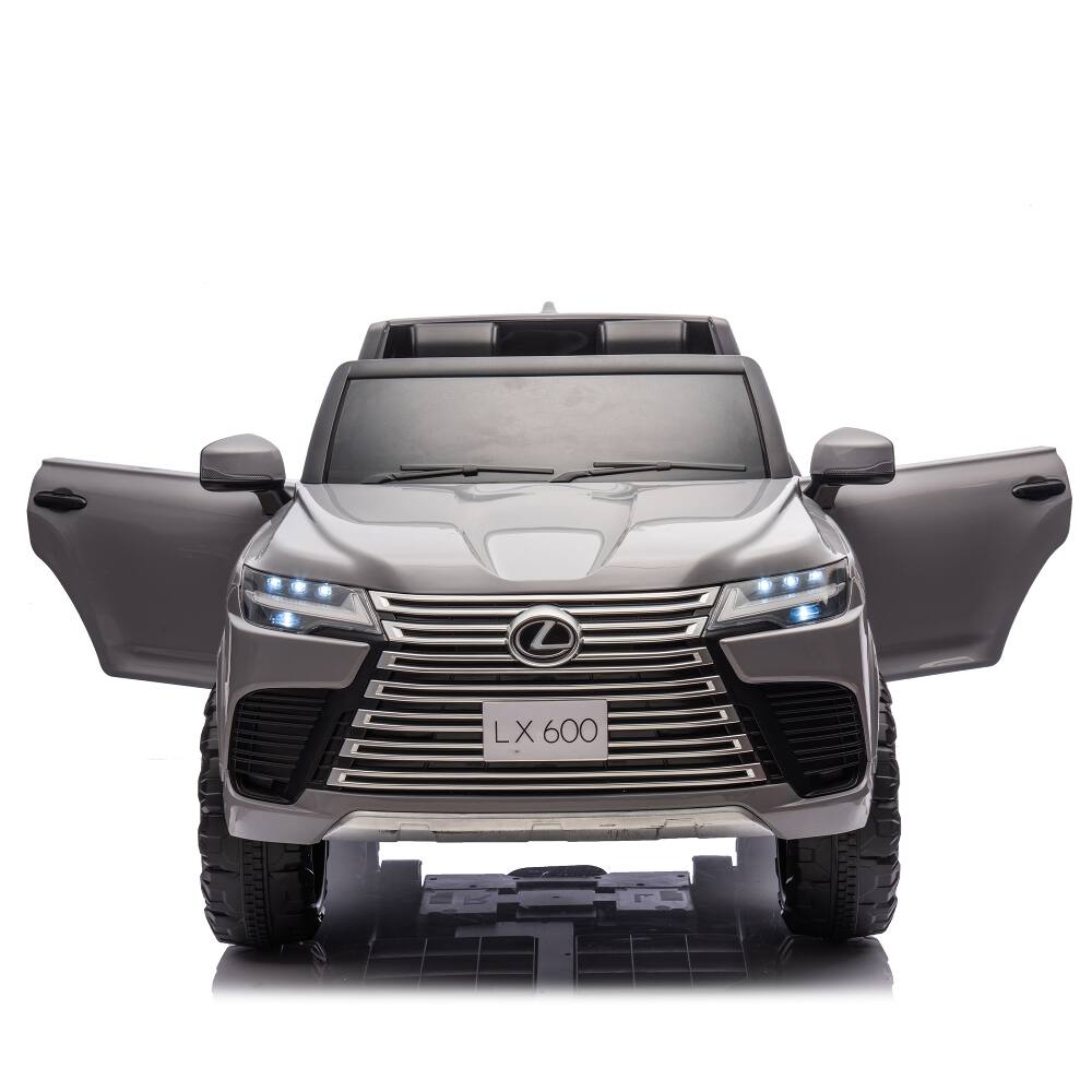 Alt View 9. Ropilly - Ropilly Licensed lexus lx600 ride on car 24V 2-Seater with Remote Control Gray.