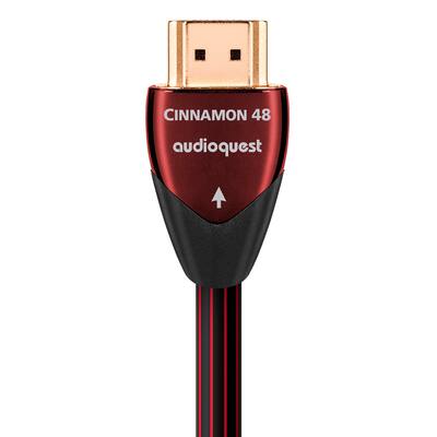 AudioQuest Cinnamon 48 4.9' 4K 8K 10K 48Gbps HDMI Cable Red on AudioQuest Cinnamon 48 4.9' 4K 8K 10K 48Gbps HDMI Cable Red on