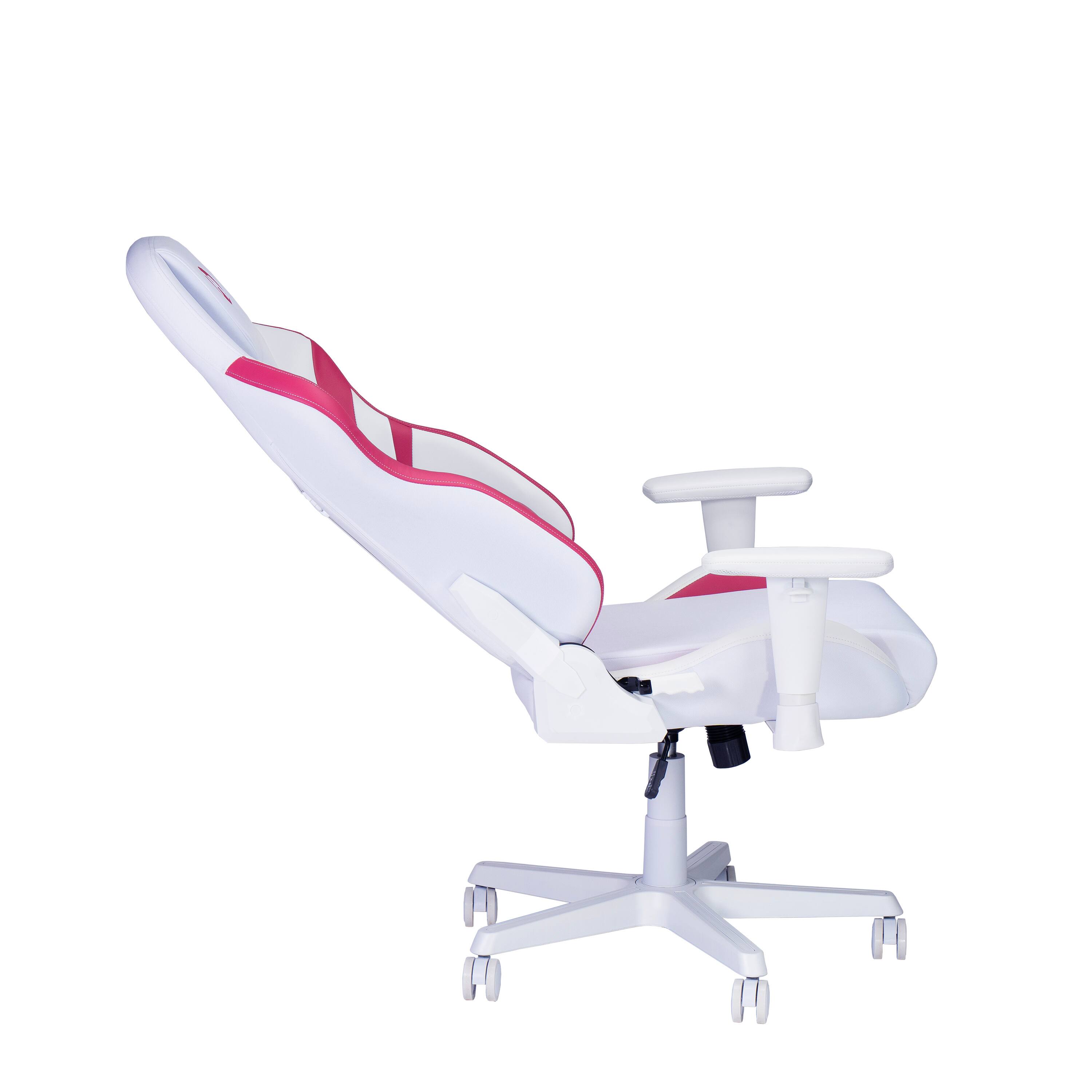 Alt View 4. Techni Sport - Techni Sport White Echo2.0 Gaming Chair - White.