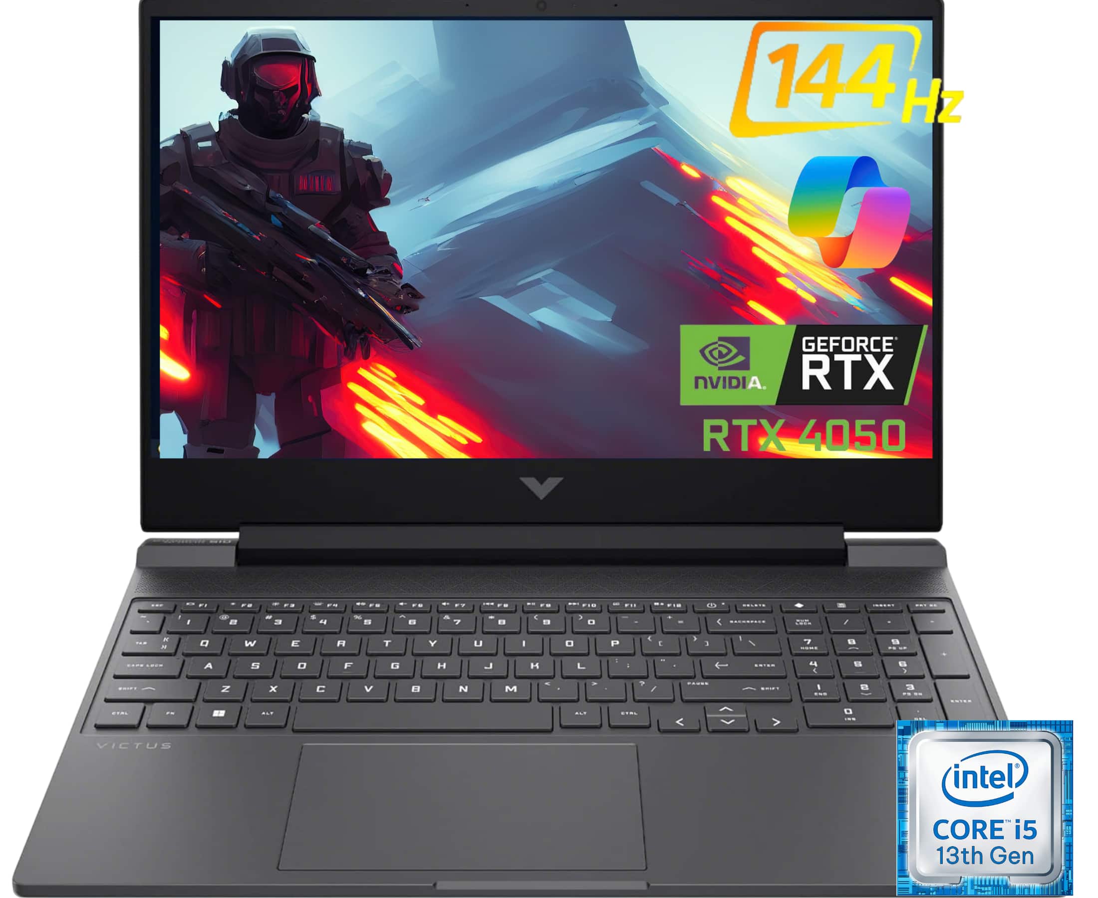 HP - Victus 15.6" Gaming Laptop FHD 144Hz,Intel Core i5-13420H,NVIDIA GeForce RTX 4050 16GB RAM 512GB SSD, Windows 11 Home