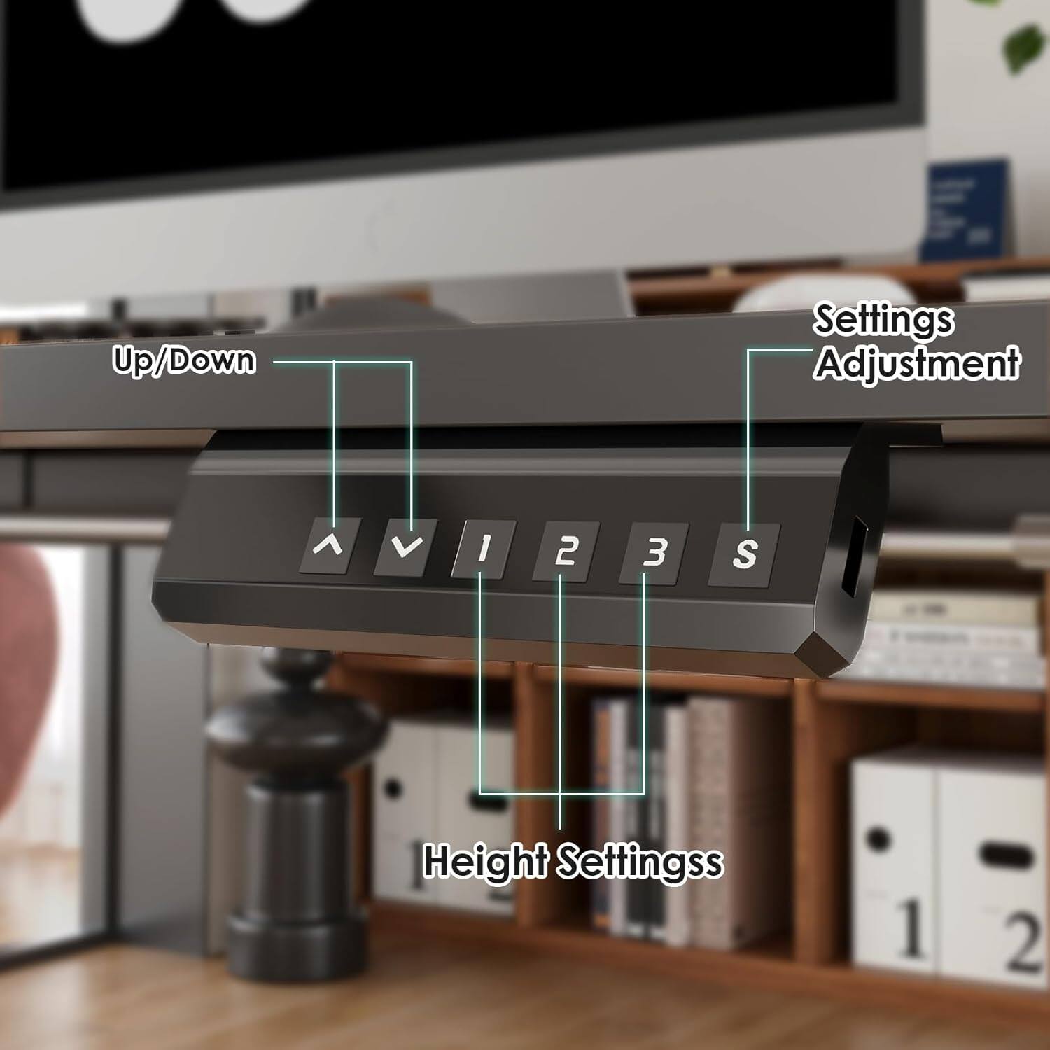 Up/Down  
Settings Adjustment  
Height Settings  
1 2 3 S