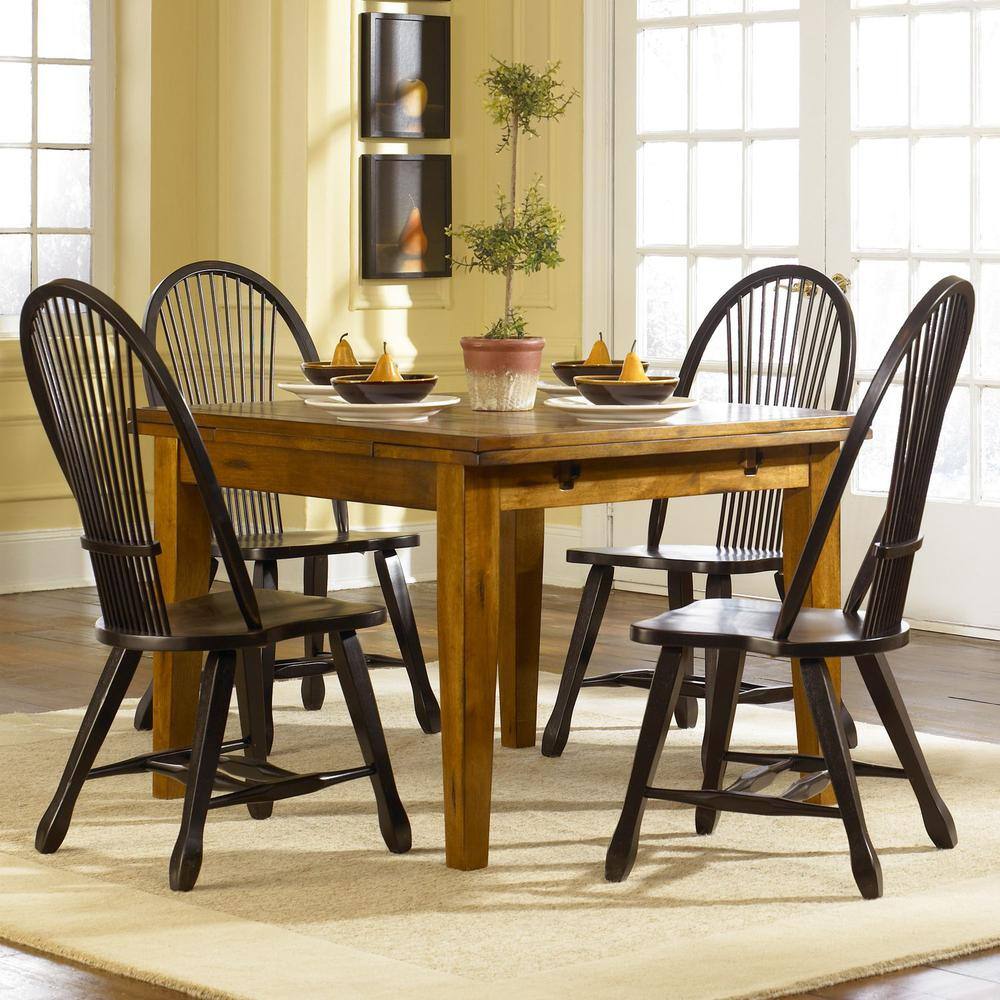 Alt View 5. Liberty Furniture Industries - Treasures Retractable Leg Table - Oak in Rustic Oak - Brown.