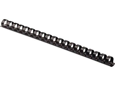 Alt View 1. Fellowes - 1/2" Plastic Binding Spine Comb, 90 Sheet Capacity, 100/Pack - Black.