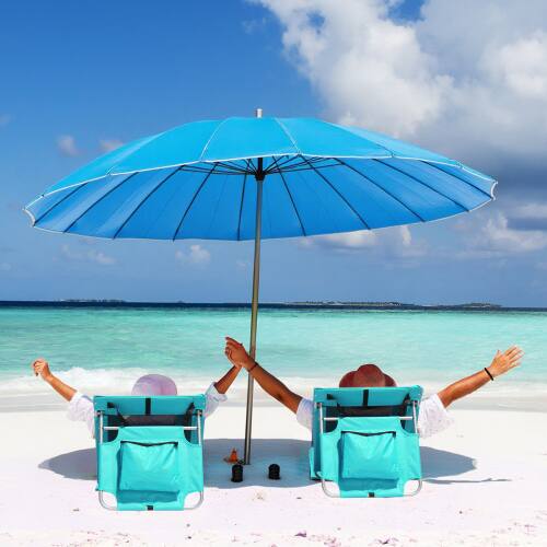Alt View 4. Winado - Foldable Tanning Beach Lounger, Beach Mat Lounge Chair with Breathable Mesh Back, Cooler Pocket for Relaxing Outdoor - Mint Green.