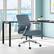 Alt View 14. Office Star Products - Mid Back Antimicrobial Fabric Chair - Dillon Blue.