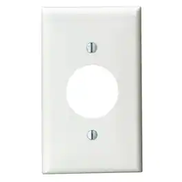 Leviton - 1 gang Nylon Outlet Wall Plate 1 pk - White
