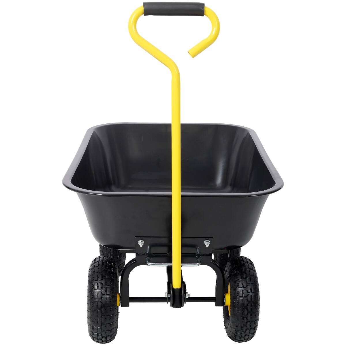 Alt View 3. Loheer - Loheer Metal Dumping Cart 600lb Garden Cart Utility Yard Cart Black.