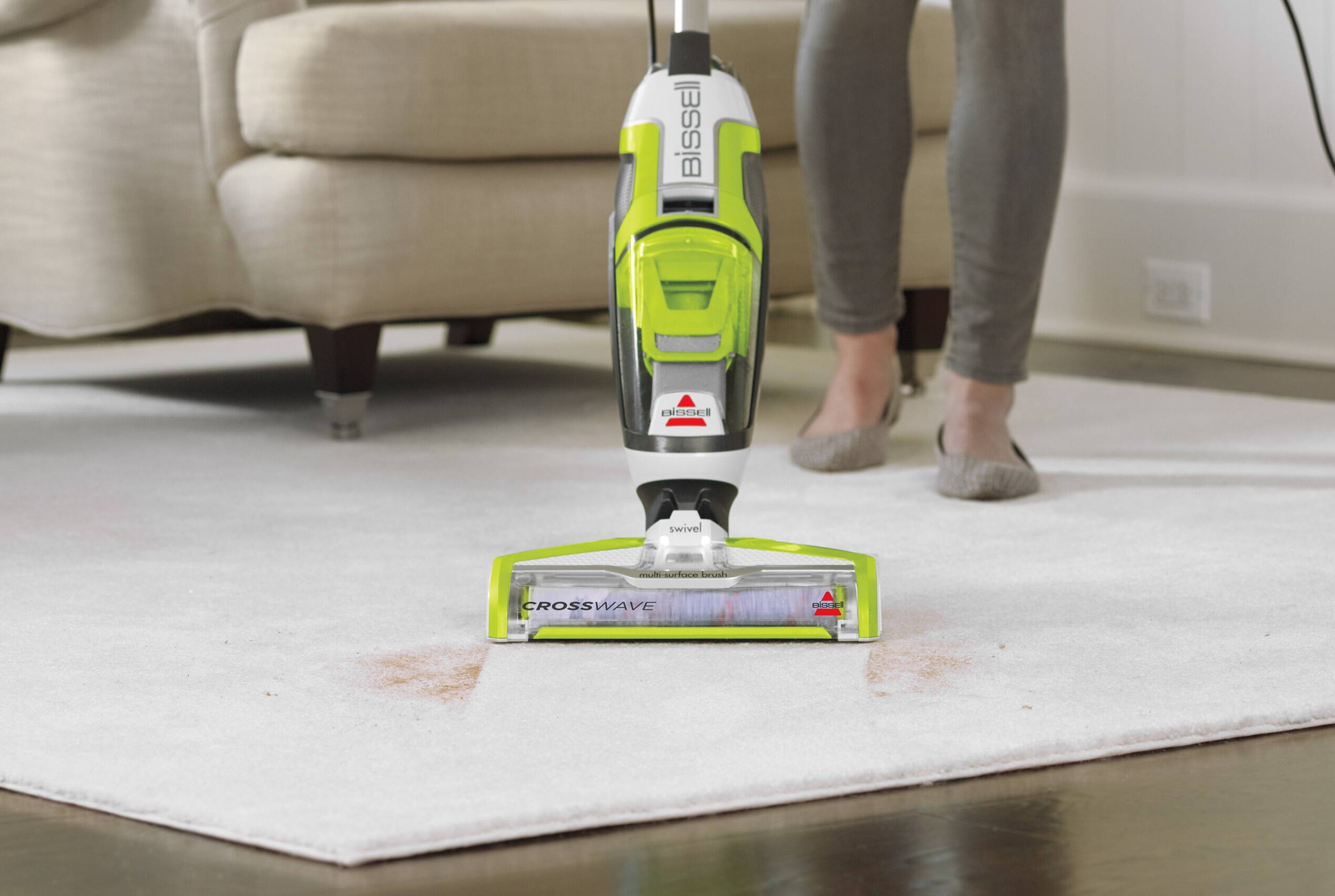 BISSELL CrossWave All-in-One Multi-Surface Wet Dry Upright Vacuum - Molded popular White