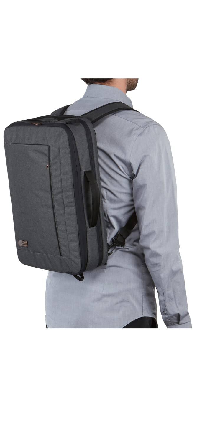 Alt View 5. Case Logic - Era 15.6-inch 2-in-1 Laptop Backpack Briefcase Hybrid, Padded 15.6-inch Laptop Compartment, Dedicated 10.5-inch Tablet P - Obsidian.