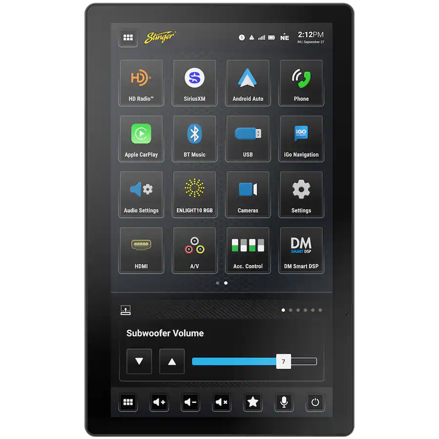 Stinger 12.8β Android Auto/Apple CarPlay Bluetooth Digital Media ...