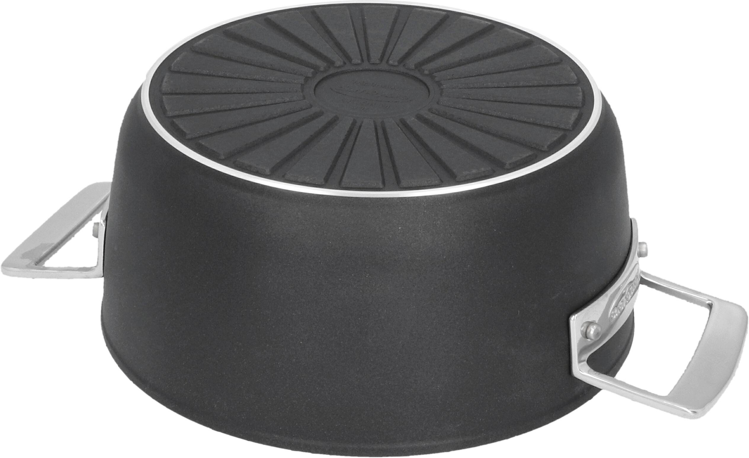 Alt View 3. Demeyere - Demeyere AluPro 4.5-qt Aluminum Nonstick Dutch Oven - Black.