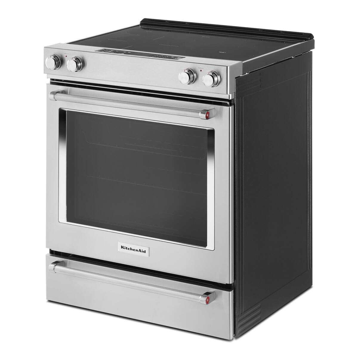 Alt View 12. KitchenAid - 6.4 Cu. Ft. Self-Cleaning Slide-In Electric Convection Range - Stainless steel.