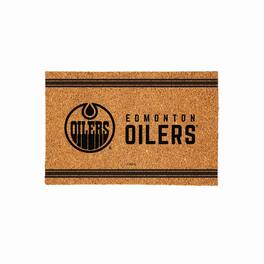 Evergreen Enterprises - Edmonton Oilers 24" x 36" Outdoor Monochrome Team Logo Coir Mat - Brown