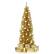 Alt View 19. Costway - 6FT Gold Tinsel Tree Slim Pencil Christmas Tree - Champagne.
