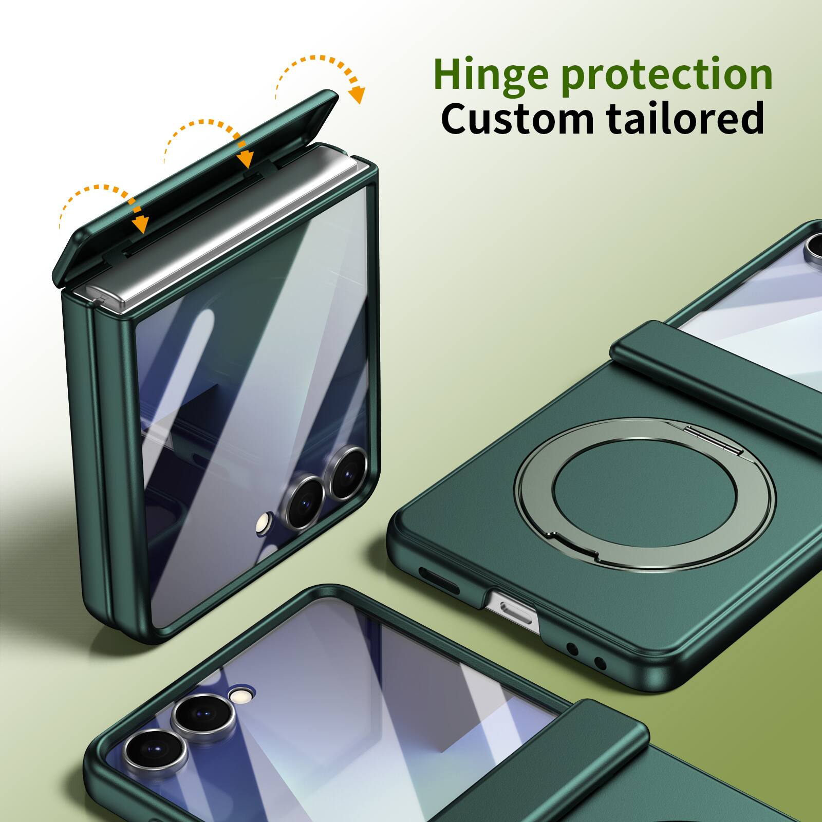 Hinge protection  
Custom tailored