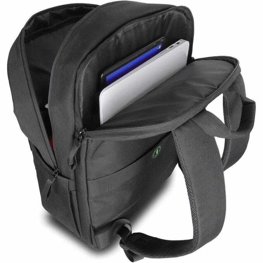 Alt View 8. V7 - V7 Eco-Friendly CBP16-ECO2 Carrying Case (Backpack) for 15.6" to 16" Notebook - Black - V7 RPET Eco-Friendly Recycled ma - Black.