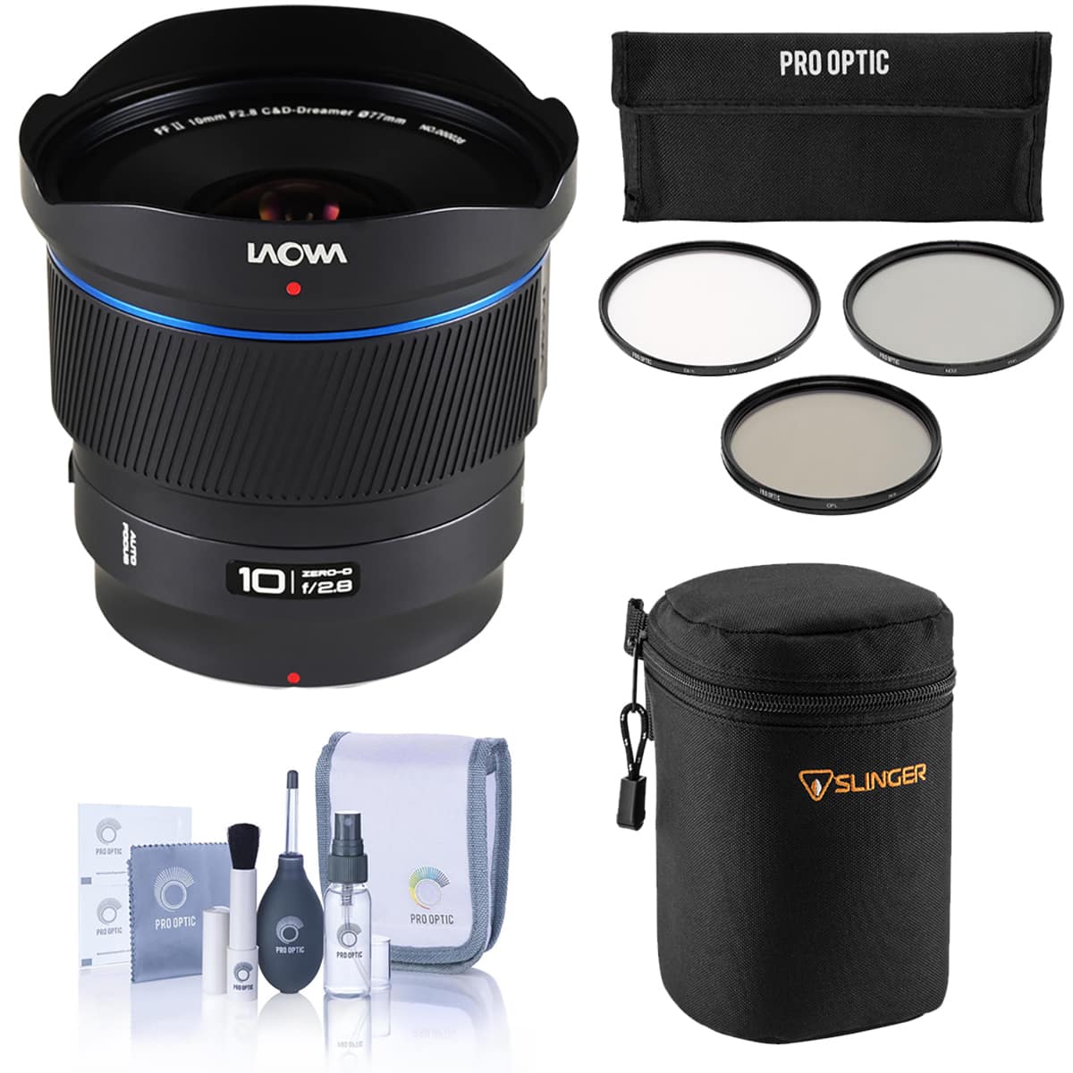 Bundle - Venus - Laowa 10mm f/2.8 Zero-D AF Lens for Nikon Z, with 77mm Filter Kit, Soft Lens Case and Cleaning Kit price history on PriceWatchPro