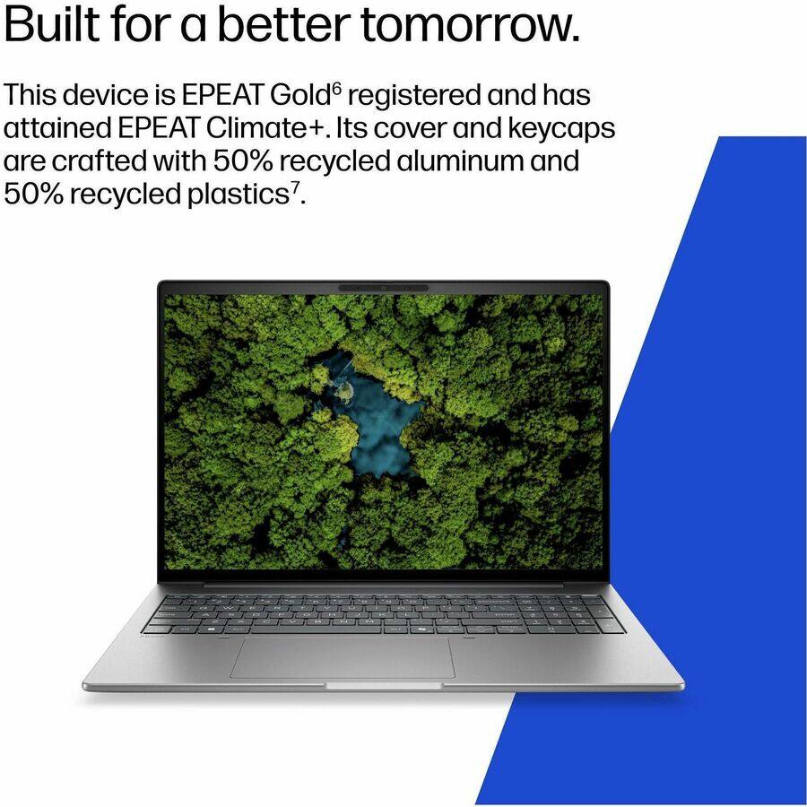 Built for a better tomorrow.  
This device is EPEAT Gold® registered and has attained EPEAT Climate+. Its cover and keycaps are crafted with 50% recycled aluminum and 50% recycled plastics.
