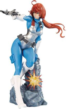 PopMarket - Kotobukiya G.I. Joe: Scarlett Sky-Blue Color Bishoujo Statue - COLLECTIBLES - Multicolor