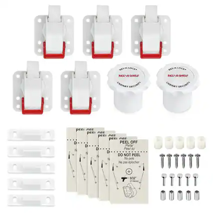 REV-A-LOCK
REV-A-SHELF CABINET SECURITY
PFEI OFF PFEI OFF PFEI OFF PFEI OFF
PEEL OFF
Peel ici
DO NOT PEEL
No pele
Ne pas pelucher
9/32"
(7.14mm)
