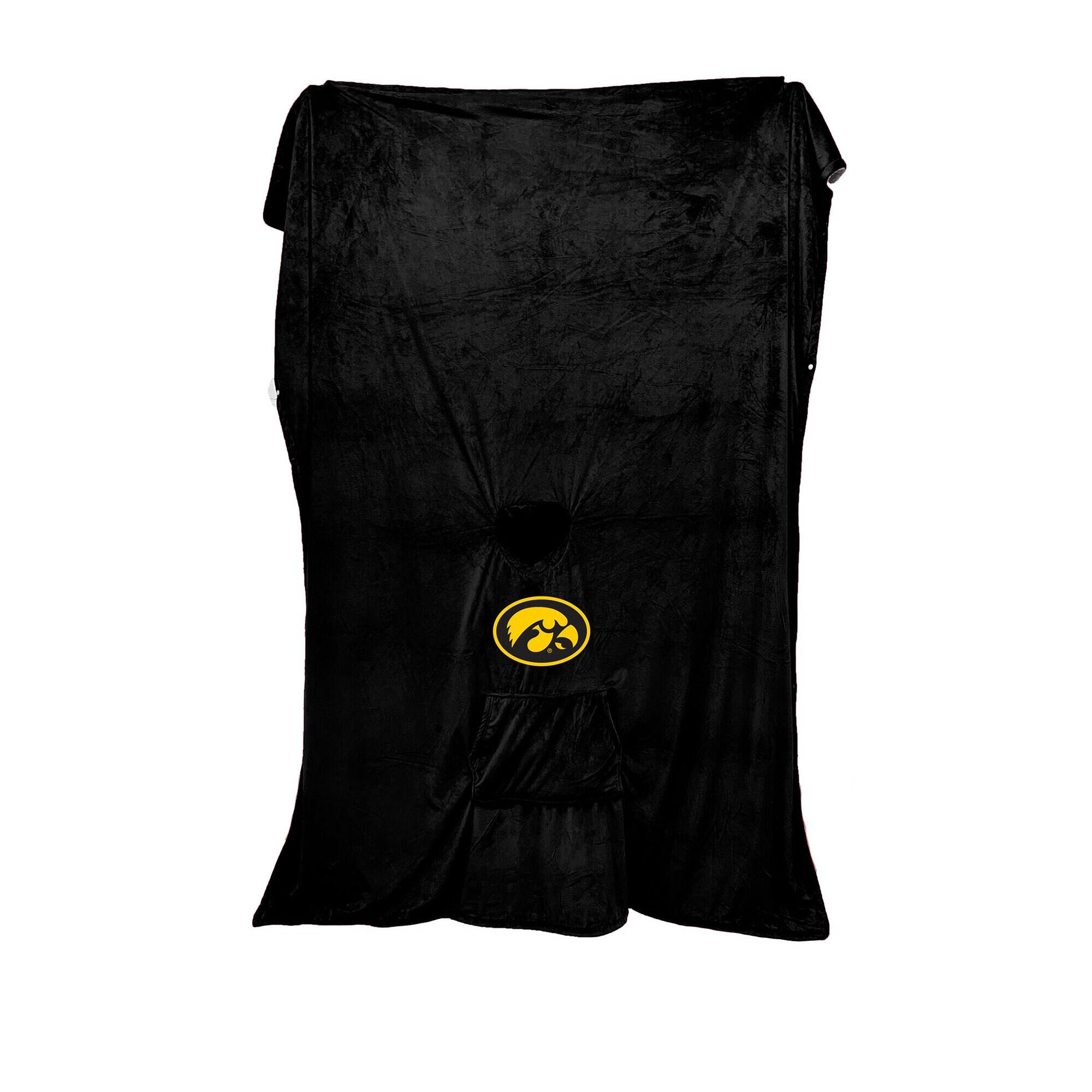 Alt View 2. Pegasus - Iowa Hawkeyes 60" x 80" Team Color Logo Patch Bloncho - Multicolor.