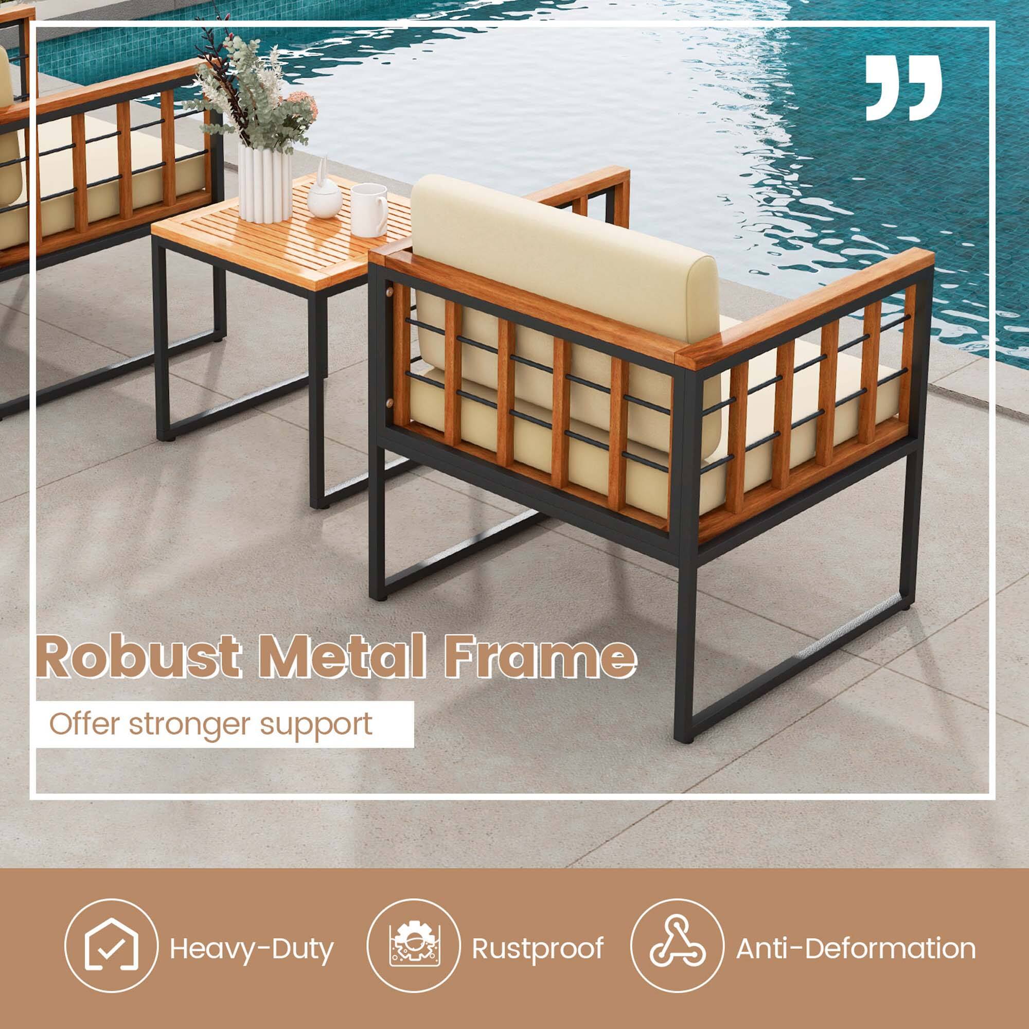 Robust Metal Frame offers stronger support and is rustproof, ensuring anti-deformation.