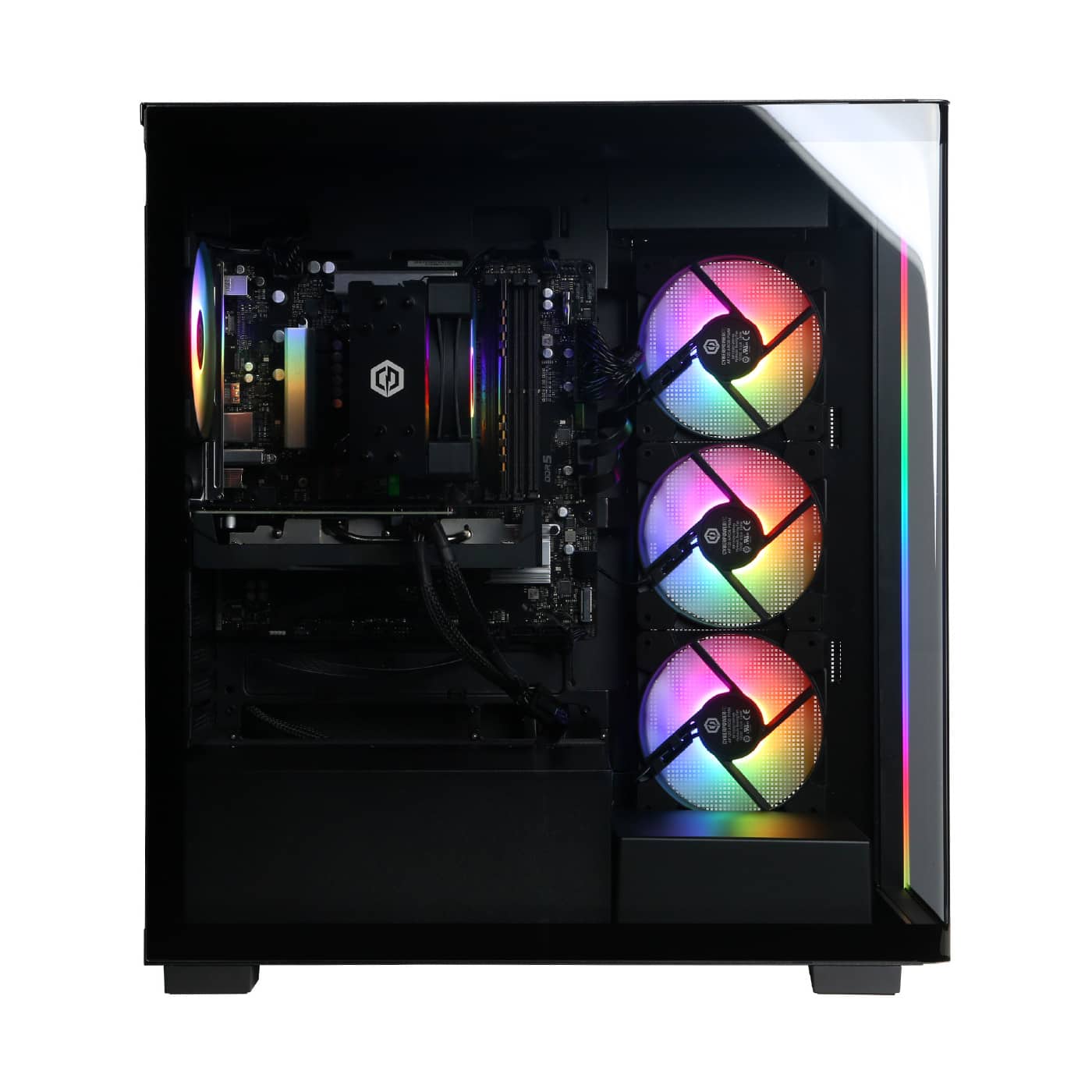 Alt View 12. CyberPowerPC - Gaming Desktop - Intel Core i5-14400F - NVIDIA GeForce RTX 5060 8GB - 16GB DDR5 - 1TB PCIe 4.0 SSD - Black.