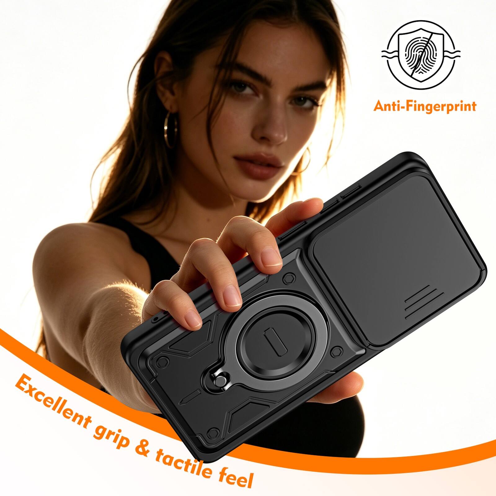 Anti-Fingerprint  
Excellent grip & tactile feel