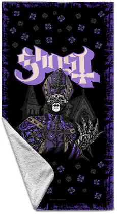 PopMarket - Ghost - Rocksax - Ghost - Tall Man - Beach Towel (32 in x 63 in) - Multicolor