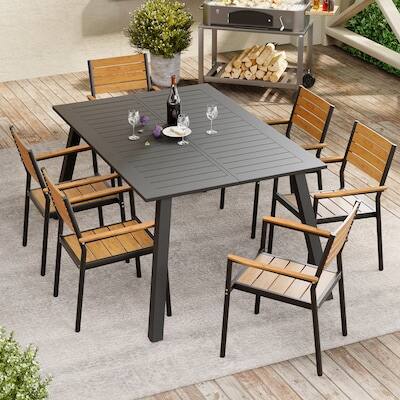 Alt View 6. Crestlive Products - Crestlive Products Set of 2 Stackable Brown Aluminum Frame Stationary Dining Chair Brown Mesh Seat - Brown-2PC.