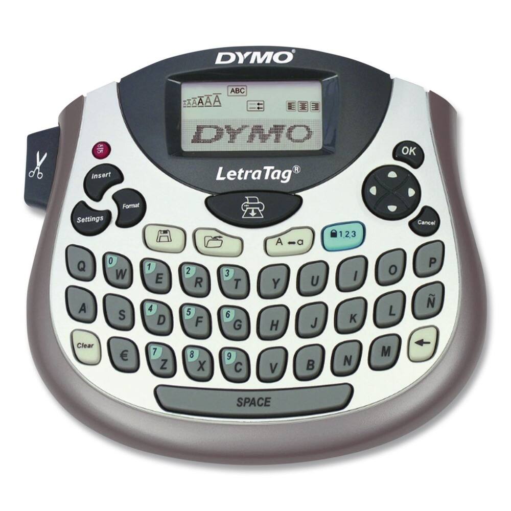 DYMO 815  
Insert ABC AAA A E I DYNVTO  
LetraTag OK Settings Format + A - a 1,23 Cancel Q A 0 W S 1 E 4 D 2 R 5 F 3 T 6 G Y H U J I K O L P Clear 7 Z 8 X 9 V N M SPACE