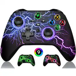 Kitcheniva - LED Light Pro Wireless Game Controller Gamepad Joystick Remote For Nintendo Switch / OLED - Colorful
