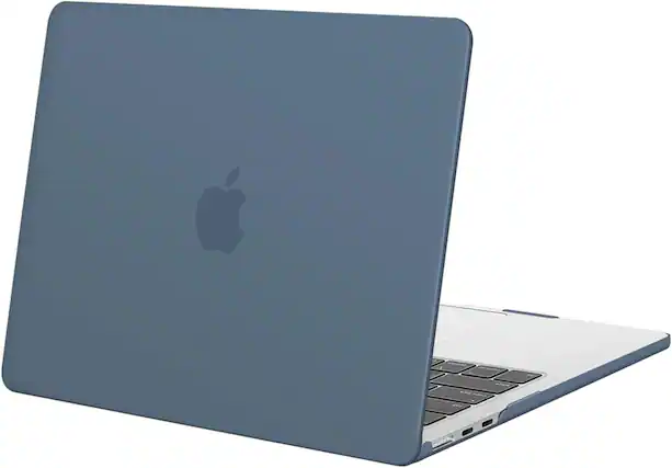 Front. mosiso - Laptop Case for MacBook Air 13 inch Case M5 A3449 M4 A3240 M3 A3113 M2 A2681 2022-2026 - Steel Blue.
