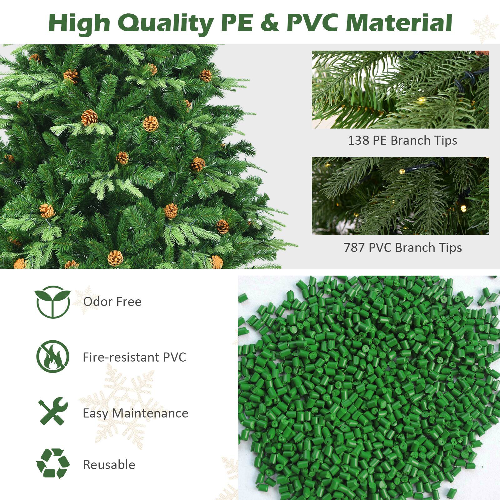High Quality PE & PVC Material

138 PE Branch Tips

787 PVC Branch Tips

Odor Free

Fire-resistant PVC

Easy Maintenance

Reusable