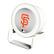 Front. Keyscaper - San Francisco Giants Linen Print Nightlight Charger & Bluetooth Speaker - White.