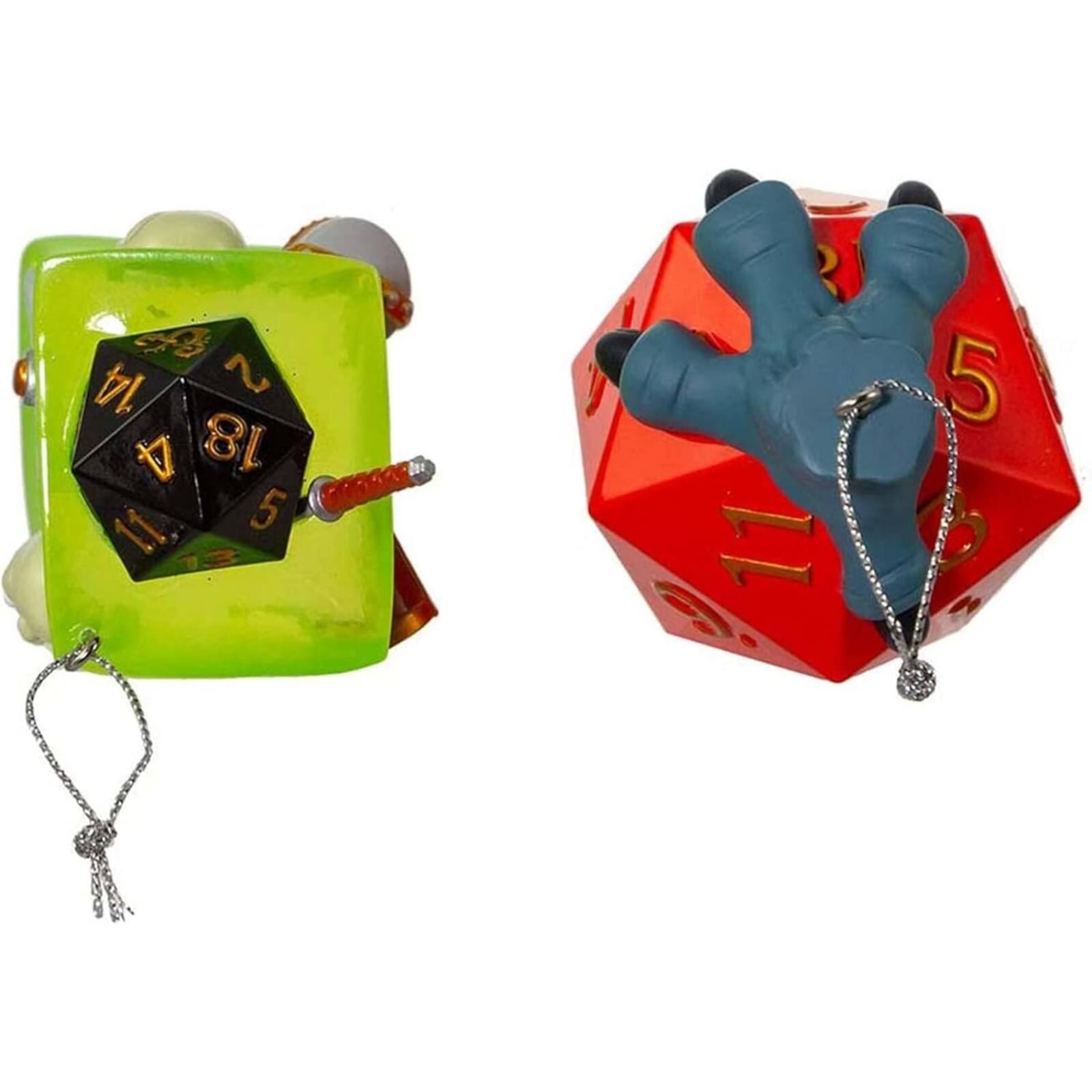 Alt View 5. Kurt S Adler - Kurt Adler Dungeons and Dragons Dice and Gelatinous Cube Christmas Ornaments 2 Piece Set - Multicolor.