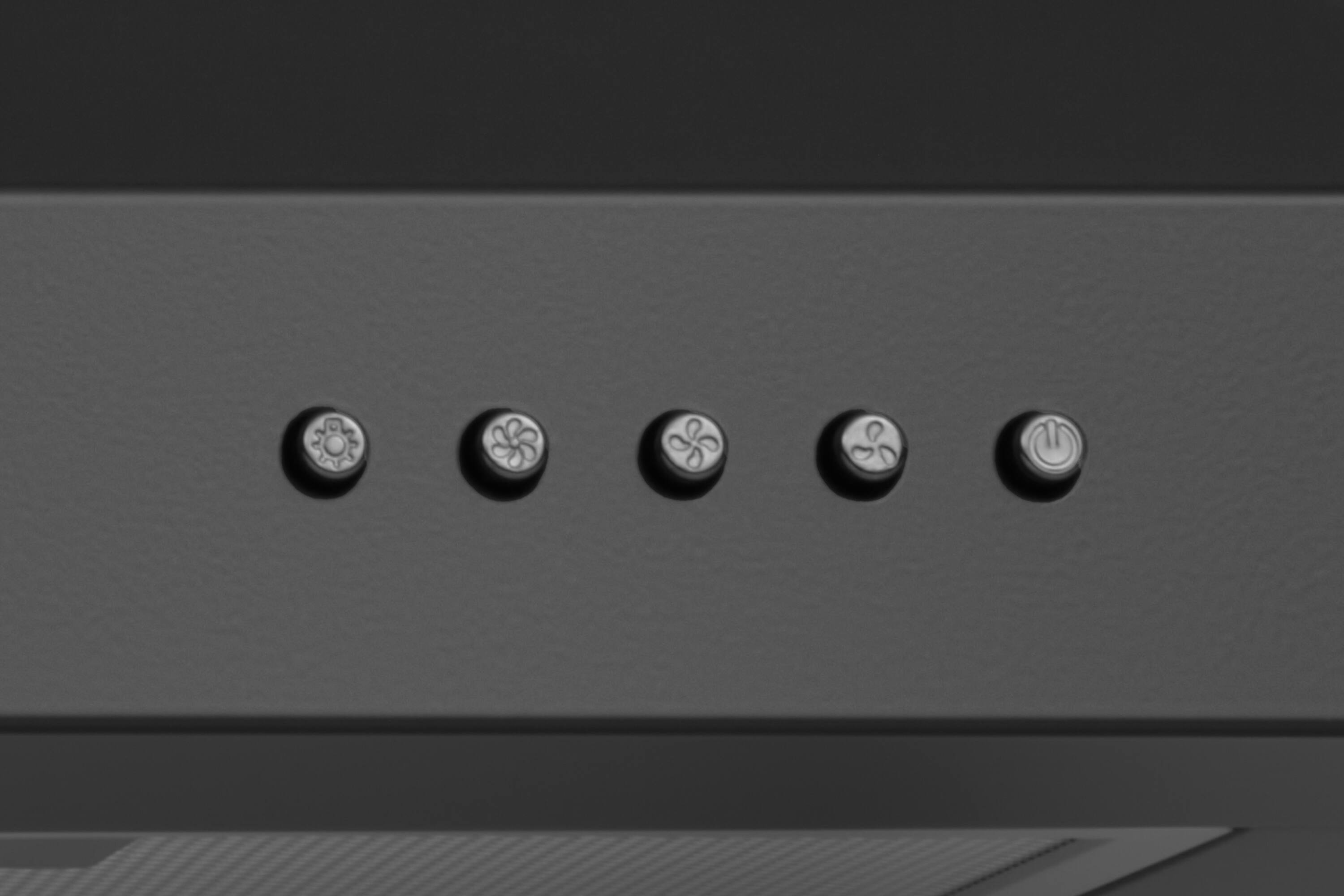 Alt View 5. Hauslane - Hauslane WM-530 Base 30-in Convertible Wall-Mounted Range Hood (OFFICIAL) - Matte Black.