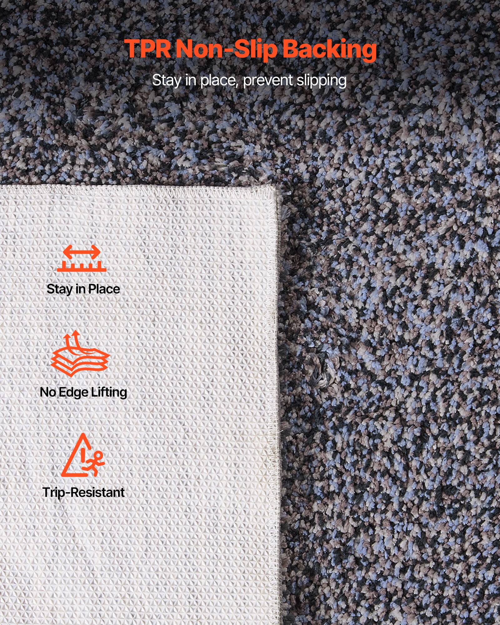 TPR Non-Slip Backing  
Stay in place, prevent slipping  

- Stay in Place  
- No Edge Lifting  
- Trip-Resistant