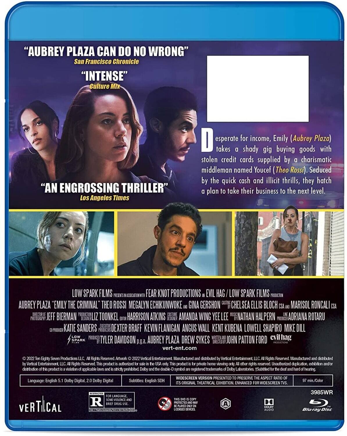 Alt View 1. Emily the Criminal   - BLU-RAY.