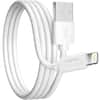 Front. Overtime - Overtime Apple MFI Certified USB to Lightning 6ft Cable, Fast Charging & Data Transfer, White - White.