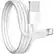 Front. Overtime - Overtime Apple MFI Certified USB to Lightning 6ft Cable, Fast Charging & Data Transfer, White - White.