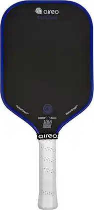 Aireo - Cyclone 2.0 16mm Pickleball Paddle with NanoGraph Surface and PulseFoam Core - Dark Blue