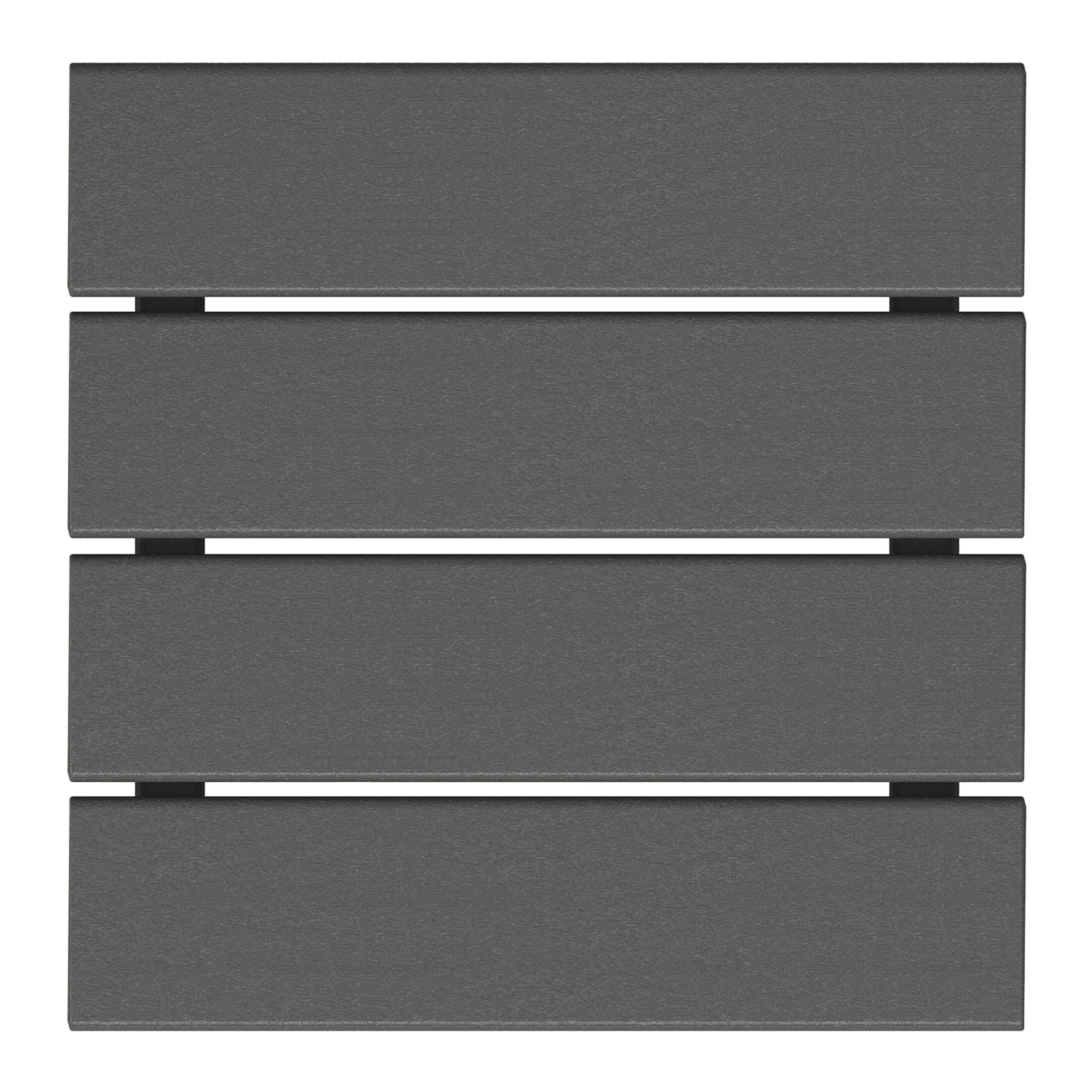 Alt View 2. WestinTrends - WestinTrends Malibu 14" square outdoor Side table for Adirondack chair - Gray.