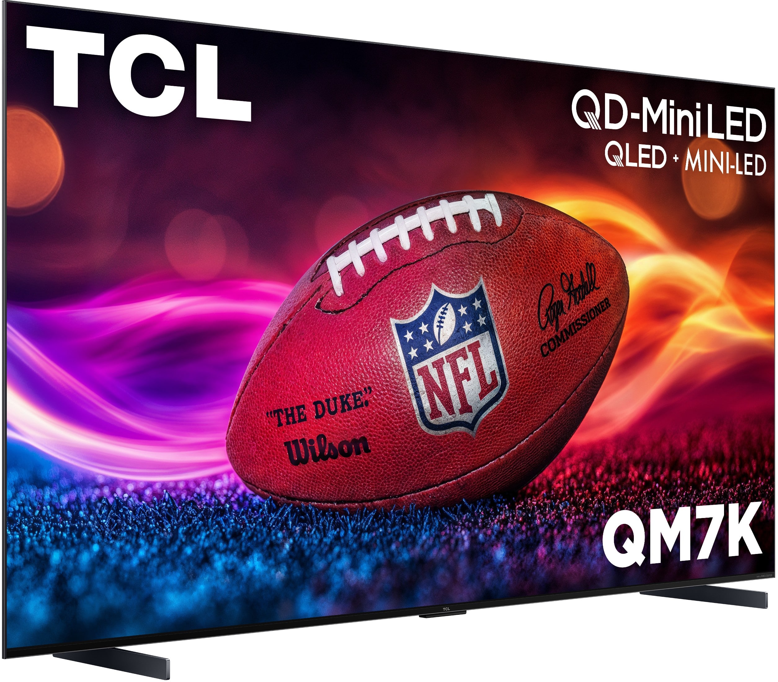 TCL QD-Mini LED QLED + MINI-LED Coa Soal COMMISSIONER "THE DUKE" NFL Wilson QM7K