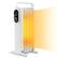 Front. Costway - Costway 1500W Electric Space Heater Oil Filled Radiator Heater W/ Foldable Rack - White.