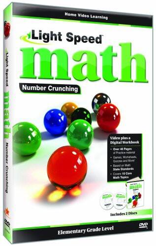 Front. Light Speed Math: Number Crunching   - DVD.