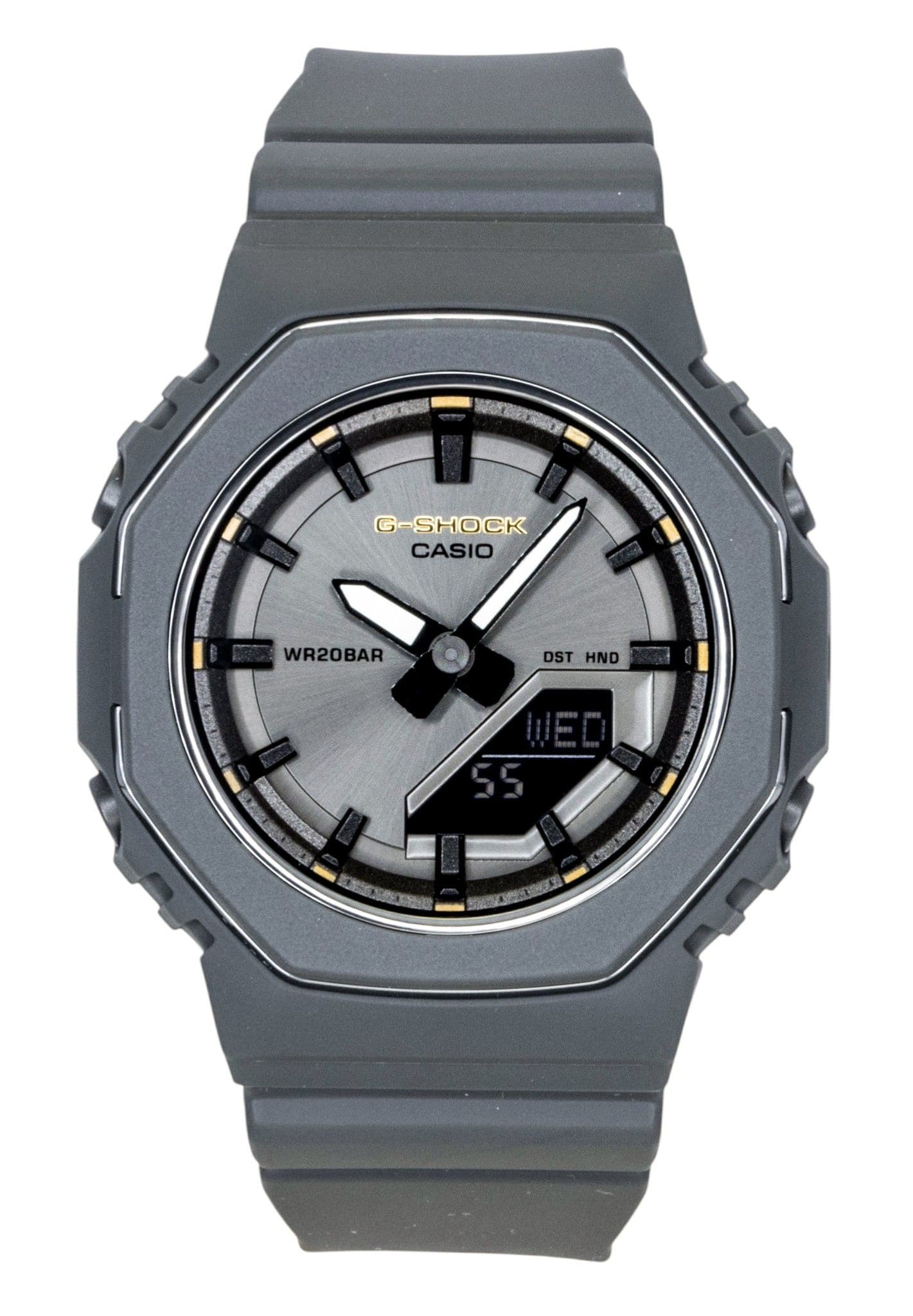 Casio | | G-Shock Analog Digital Bio-Based Plastic Strap Grey Dial Quartz GMA-P2126W-8A 200M Women's Watch | Gray | Best Buy