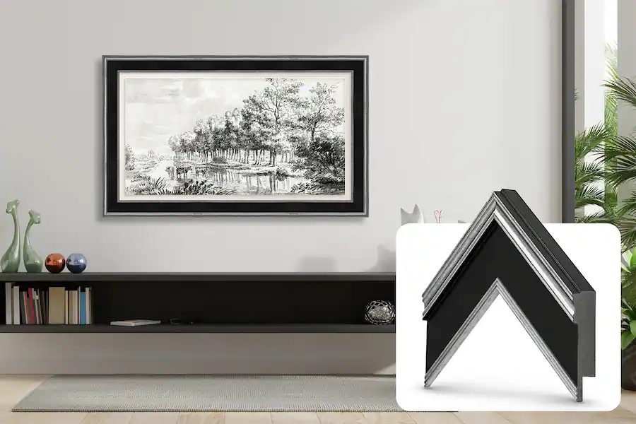 Deco TV Frames Premiere Bezel for Samsung the Frame TV 85
